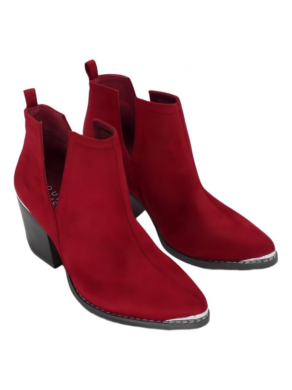Journee Collection Womens Issla Bootie Red Size 8M - Picture 4 of 6